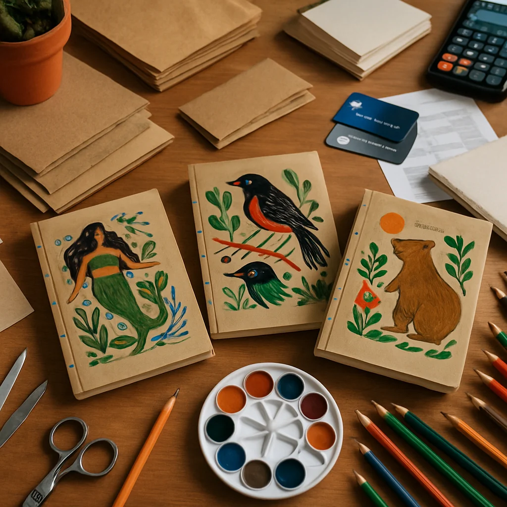 Cartões de Crédito e Financiamentos para Lançar um Side Hustle de Blocos de Notas Artesanais