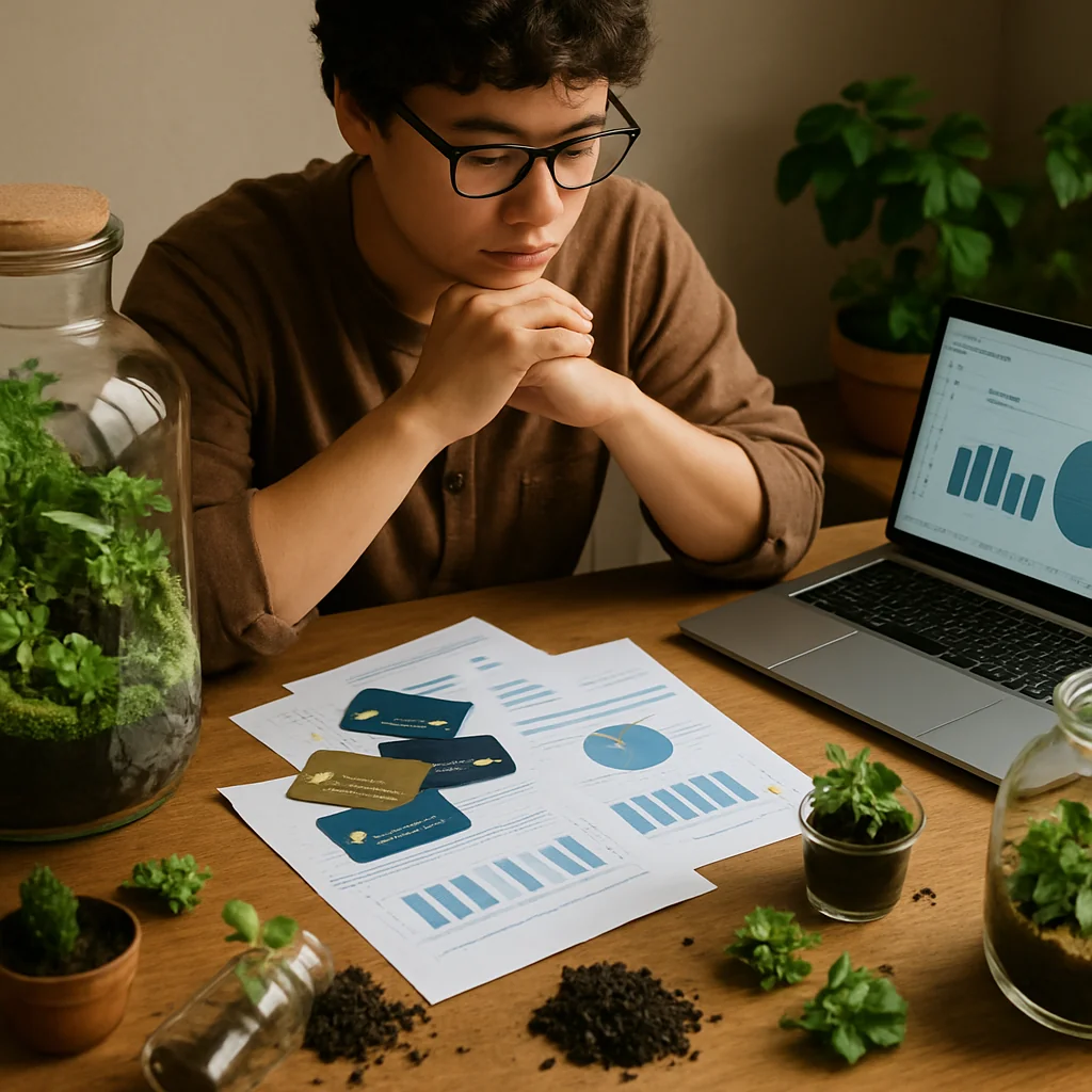 Cartões de Crédito e Financiamentos para Lançar um Side Hustle de Terrários