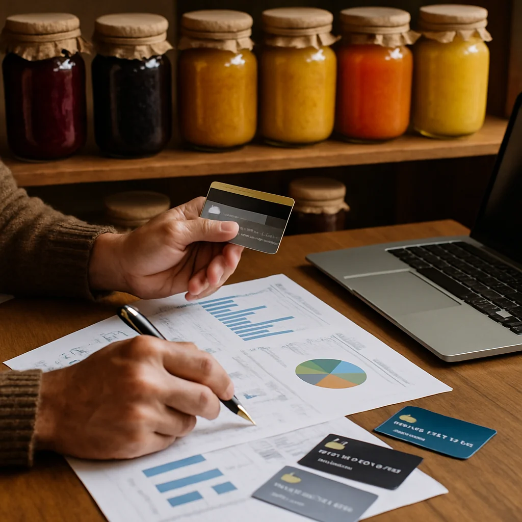 Cartões de Crédito e Financiamentos para Lançar seu Side Hustle de Geleias Artesanais