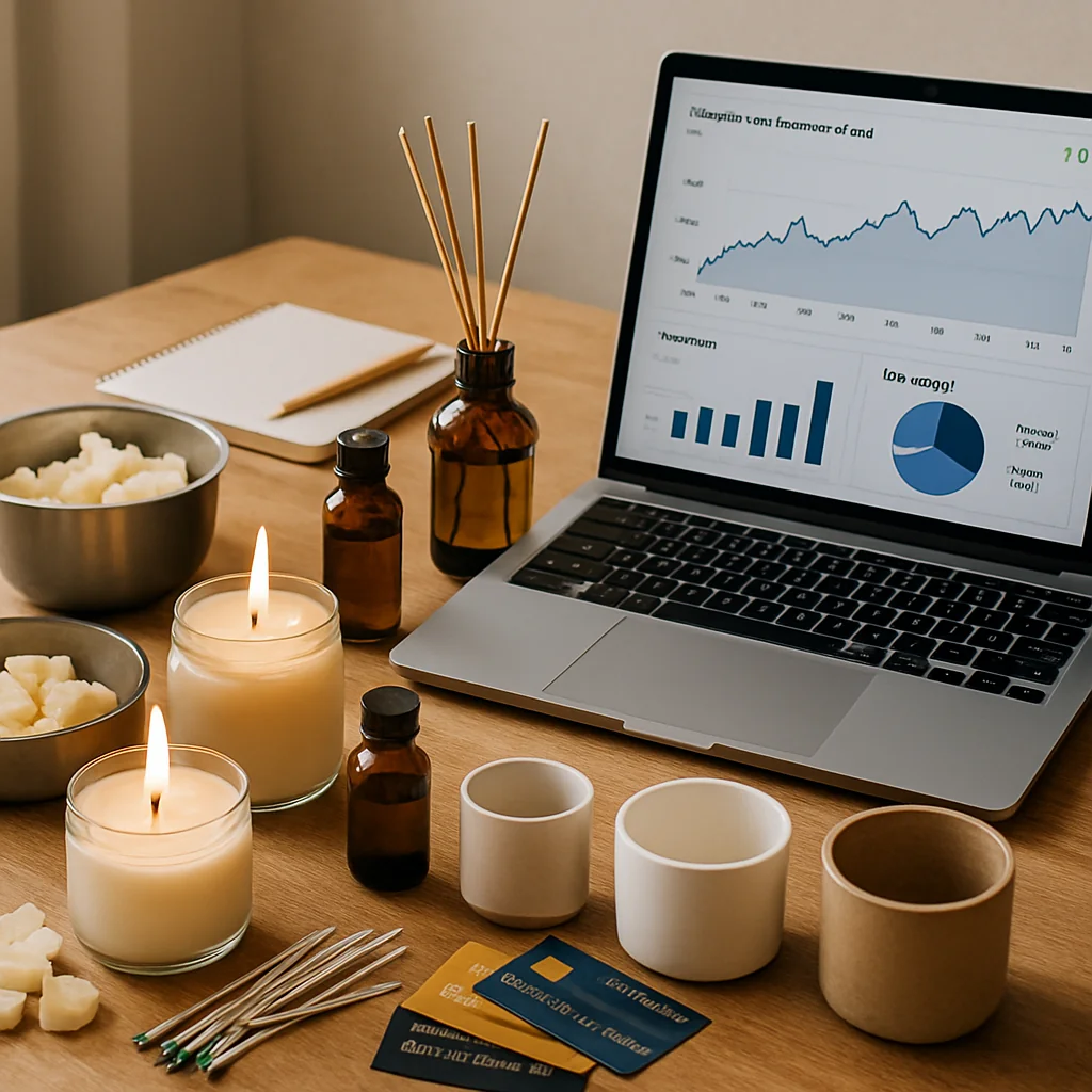 Cartões de Crédito e Financiamentos para Lançar um Side Hustle de Criação de Velas e Difusores Aromáticos