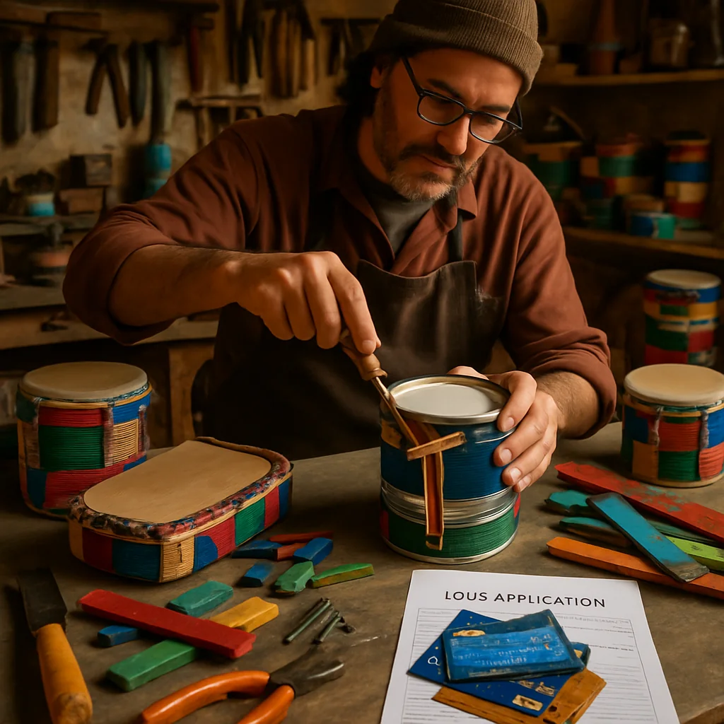 Cartões de Crédito e Financiamentos para Lançar um Side Hustle de Confecção de Instrumentos de Percussão Artesanais